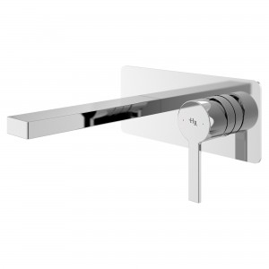 Willow Chrome Wall Mounted Single Lever Basin Mixer Tap