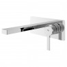 Willow Chrome Wall Mounted Single Lever Basin Mixer Tap
