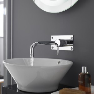 "Tec" Round Wall Hung Basin Bath Filler