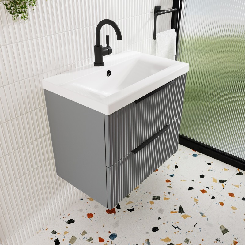 Tec Lever Matt Black Mono Basin Mixer - Insitu