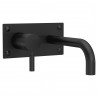 Tec Lever Matt Black Wall Mounted Basin Bath Filler