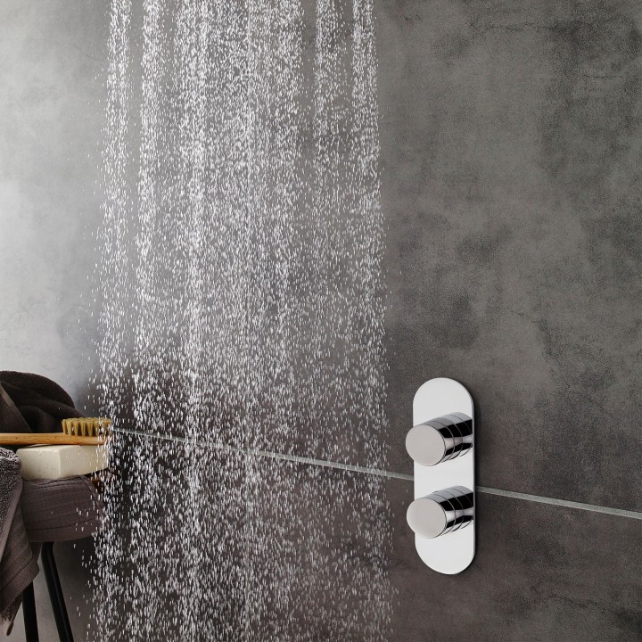 Indus Round Thermostatic Valve - Insitu