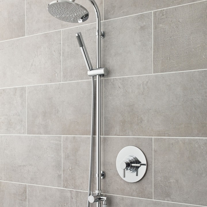 Dual Concealed Thermostatic Shower Valve - Insitu