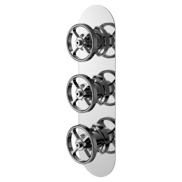 Revolution Chrome Triple Concealed Thermostatic Shower Valve