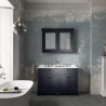 Old London Twilight Blue 1200mm (w) x 886mm (h) x 470mm (d) 4 Door Unit with White Marble Top - Insitu