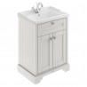 Old London Timeless Sand 600mm (w) x 868mm (h) x 470mm (d) 2 Door Vanity Unit and Basin with 1 Tap Hole