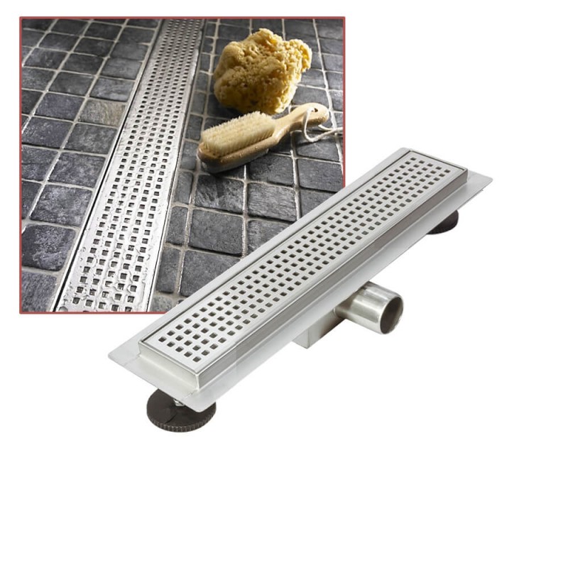 Stainless Steel "Rectangular" Wetroom Drainage System - 13 Sizes (300mm to 2000mm)