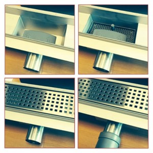 Stainless Steel "Rectangular" Wetroom Drainage System - 13 Sizes (300mm to 2000mm)
