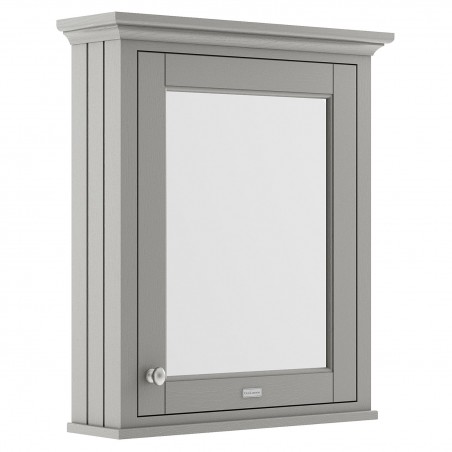 Old London Storm Grey 600mm (w) x 752mm (h) x 193mm (d) Mirror Storage Cabinet