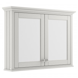 Old London Timeless Sand 1050mm (w) x 752mm (h) x 193mm (d) 2 Door Mirror Storage Cabinet
