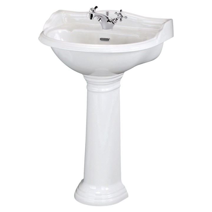 Chancery 500mm 1 Tap Hole Basin & Pedestal
