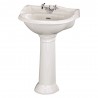 Chancery 600mm Basin with 1 Tap Hole and Full Pedestal