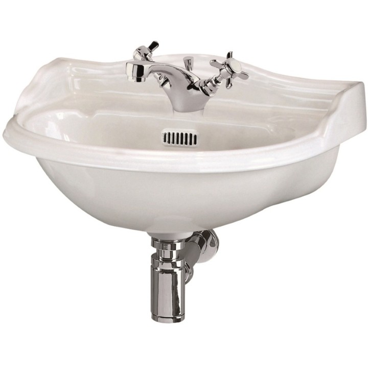 Chancery 500mm (w) x 250mm (h) x 400mm (d) Cloakroom Basin (1 Tap Hole)