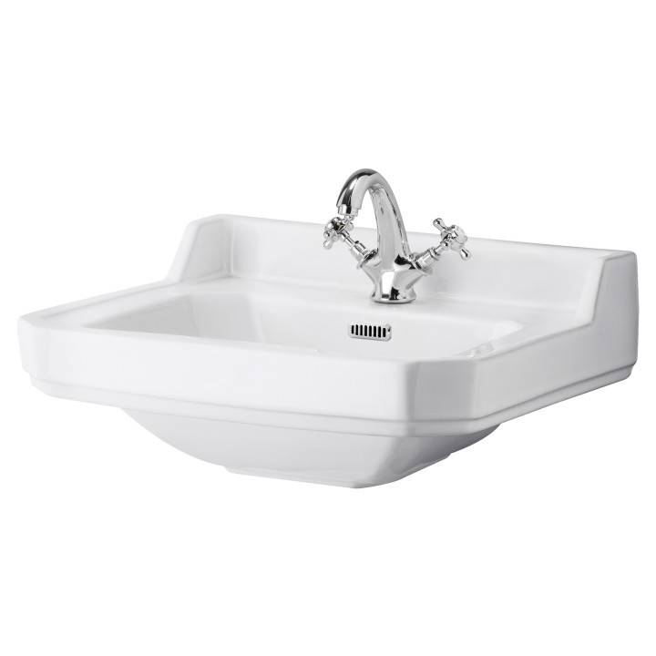 Richmond 500mm (w) x 223mm (h) x 350mm (d) Wall Mounted Basin (1 Tap Hole)