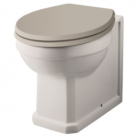 Richmond Comfort Height 370mm (w) x 480mm (h) Traditional Toilet (Seat Not Included)