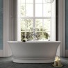 Faringdon 1555mm(L) x 740mm(W) Traditional Freestanding Double Ended Bath (Includes Push Button Waste) - Insitu