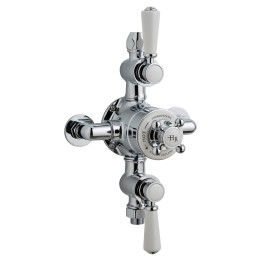 Chrome "Topaz" Thermostatic Triple Exposed Valve