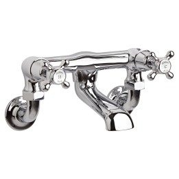 Dome Crosshead Wall Mounted Bath Filler Dome Crosshead