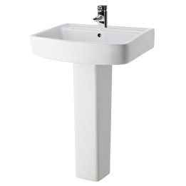 Bliss 600mm(w) x 820mm(h) Basin & Pedestal (1 Tap Hole)