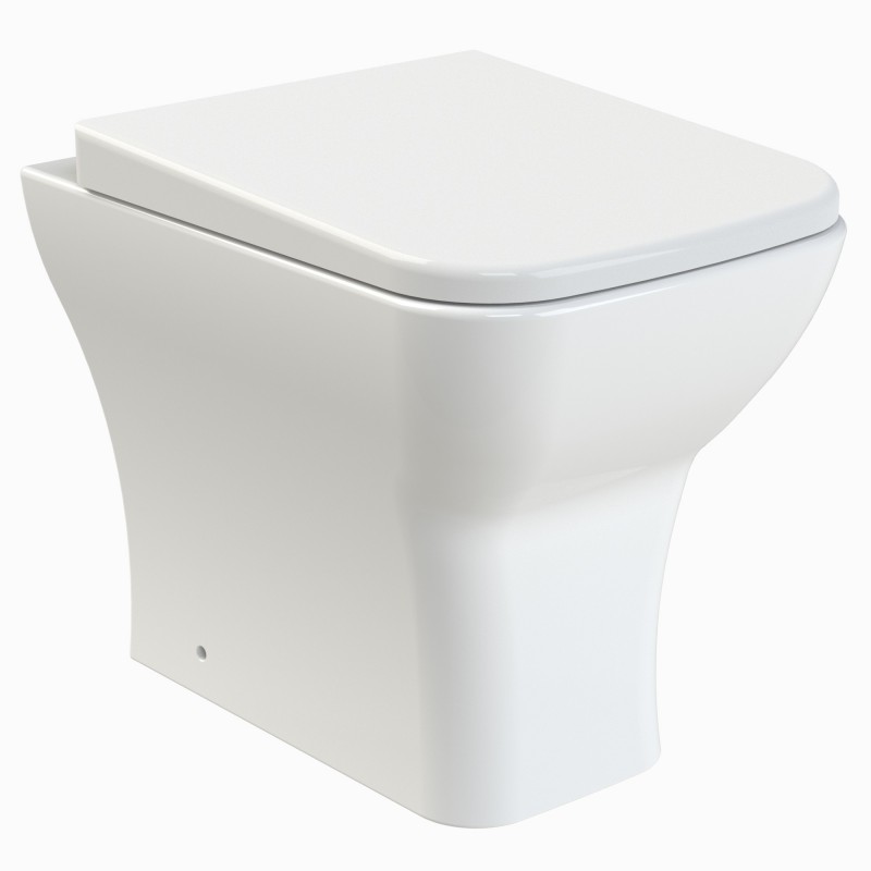 Ava Back To Wall Toilet Pan & Soft Close Seat