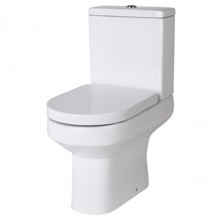 Harmony 355mm(w) x 800mm(h) Semi Flush to Wall Toilet Pan & Cistern (Optional Seats)