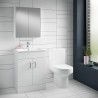 Harmony 355mm(w) x 800mm(h) Semi Flush to Wall Toilet Pan & Cistern (Optional Seats) - Insitu