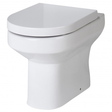 Harmony 370mm(w) x 410mm(h) Back to Wall Toilet Pan (Optional Seat)