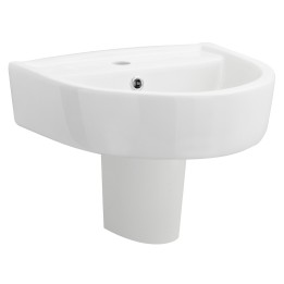 Provost 425mm(w) Basin & Semi Pedestal (1 Tap Hole)