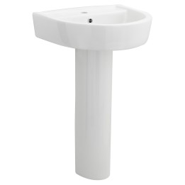 Provost 520mm(w) Basin & Pedestal (1 Tap Hole)