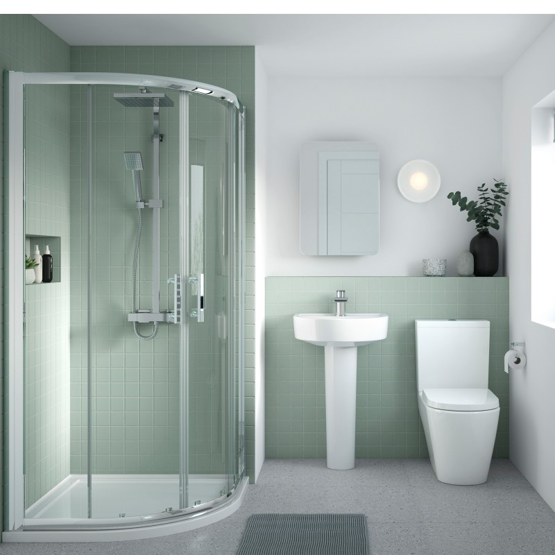 Provost 410mm(w) x 770mm(h) Toilet Pan & Cistern (Optional Seats) - Insitu