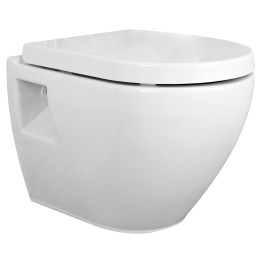 Provost 355mm(w) x 400mm(h) Round Wall Hung Toilet Pan (Optional Seat)