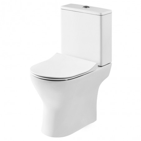 Freya 375mm(w) x 800mm(h) Short Projection Toilet Pan & Cistern (Includes Soft Close Seat)
