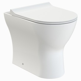 Freya Rimless Back To Wall Toilet Pan & Soft Close Seat