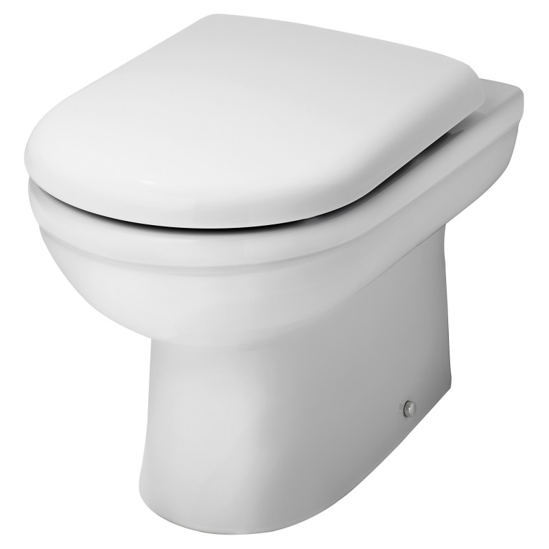 Ivo 360mm(w) x 395mm(h) Back to Wall Toilet Pan (Optional Seats)