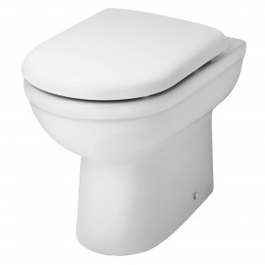 Ivo 360mm(w) x 440mm(h) Comfort Height Back to Wall Toilet (Optional Seats)