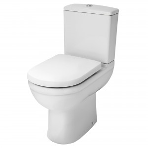 Ivo 350mm(w) x 850mm(h) Comfort Height Close Coupled Toilet & Cistern (Optional Seats)
