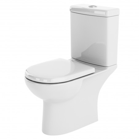 Lawton 360mm(w) x 805mm(h) Close Coupled Compact Toilet & Cistern (Optional Seats)