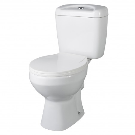 Melbourne 382mm(w) 748mm(h) Toilet Pan with Cistern (Includes Seat)