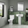 Melbourne 382mm(w) 748mm(h) Toilet Pan with Cistern (Includes Seat) - Insitu