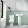 Melbourne 382mm(w) 748mm(h) Toilet Pan with Cistern (Includes Seat) - Insitu