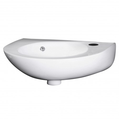 350mm (w) x 145mm (h) x 280mm (d) Wall Hung Basin (1 Right Hand Side Tap Hole)