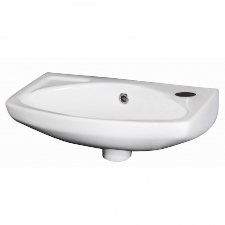 450mm (w) x 155mm (h) x 280mm (d) Wall Hung Basin (1 Right Hand Side Tap Hole)
