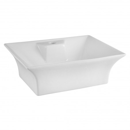 496mm (w) x 191mm (h) x 411mm (d)  Rectangular Counter Top Basin