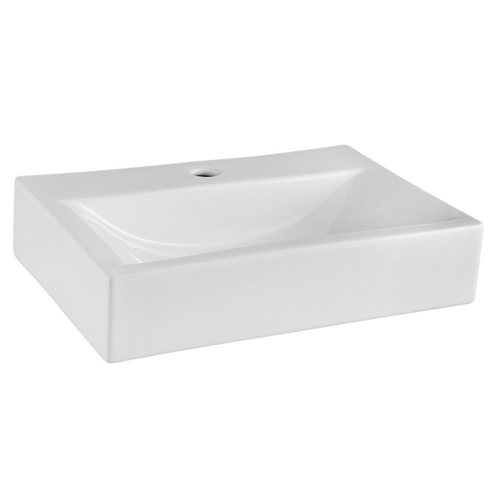 460mm (w) x 100mm (h) x 330mm (d) Rectangular Counter Top Basin (1 Tap Hole)