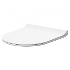 Round Soft Close Sandwich Top Fix Toilet Seat - For use with Freya Toilets - White