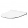 Round Soft Close Sandwich Top Fix Toilet Seat - For use with Freya Toilets - White