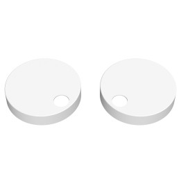 Matt White Toilet Seat Cover Caps 10.7mm Deep