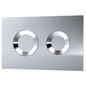 Dual Flush Concealed Cistern Round Plate