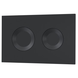 Matt Black Round Dual Flush Push Button
