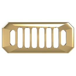 Carlton Brushed Brass Overflow Cover